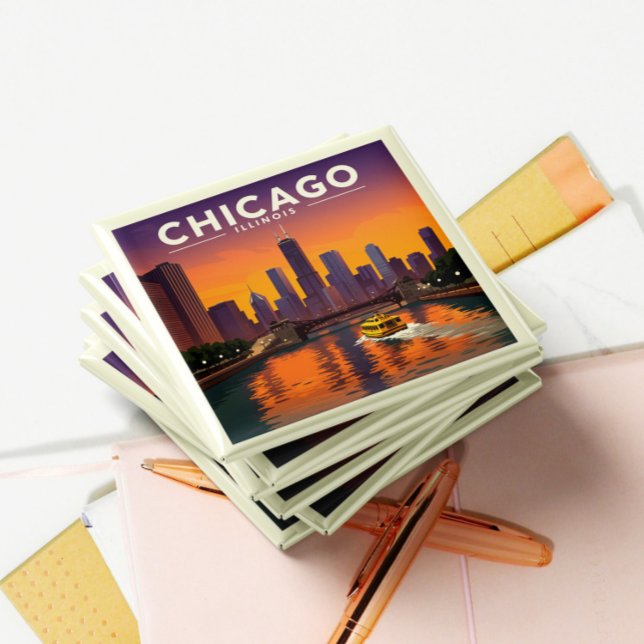 Antikes Chicago Illinois Magnet (Von Creator hochgeladen)