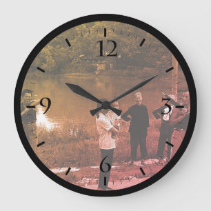 Antikes China Guilin Fluss chinesische Menschen Gr Große Wanduhr