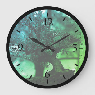 Antikes China Guilin Miniatur-Bonsai-Topf groß Cl Große Wanduhr