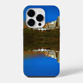 Antikes China Hongkong Boot Wolkenkratzer Meer iPhone 14 Pro Hülle