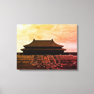 Antikes China Pekin der kaiserliche Palast Leinwanddruck