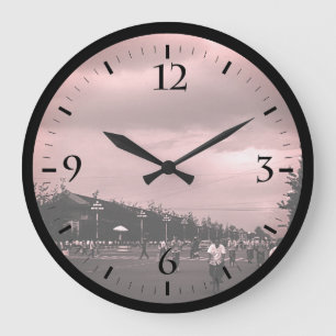 Antikes China Peking Straße Tiananmen-Platz Groß Große Wanduhr