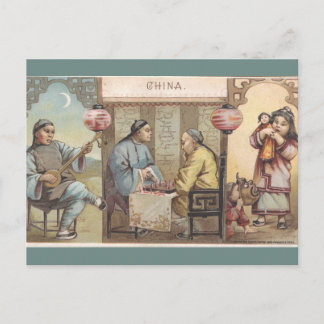 Antikes China Postkarte