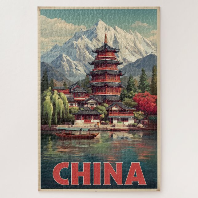 Antikes China-Puzzle Puzzle (Vertikal)