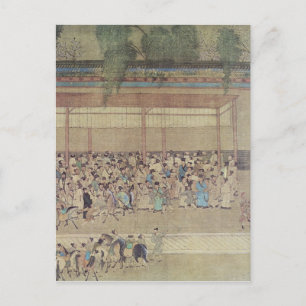 Antikes Chinesisch Gewartet zur Untersuchung Postkarte