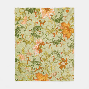 Antikes chinesisches Ornament Jones Blumen Fleecedecke