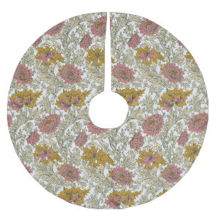 Antikes Chrysanthemen-Muster von William Morris Polyester Weihnachtsbaumdecke