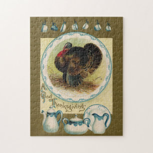 Antikes Clapsaddle Erntedank-Puzzlespiel Puzzle