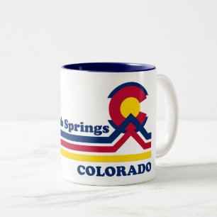 Antikes Colorado Springs Zweifarbige Tasse