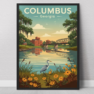 Antikes Columbus Georgia Poster
