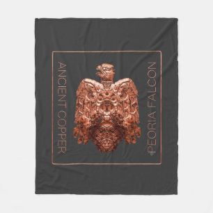 Antikes Copper Peoria Falcon Restauriert T-Shirt Fleecedecke