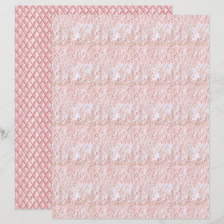 Antikes Coquette Blumen-Spitzen-Schreibpapier