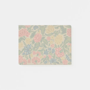 Antikes Crewel-Blumenstickereimuster Post-it Klebezettel