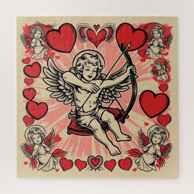 Antikes Cupide Liebe Puzzle (Vertikal)