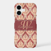 Antikes Damast-Monogramm