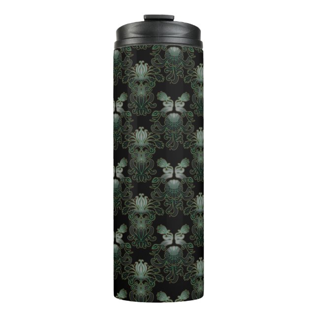 Antikes Damastmuster Thermosbecher (Vorderseite)