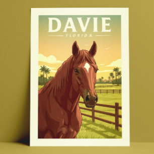 Antikes Davie Florida Postkarte