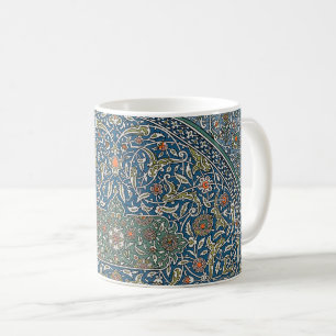 Antikes dekoratives arabeskes Blumenmuster Kaffeetasse