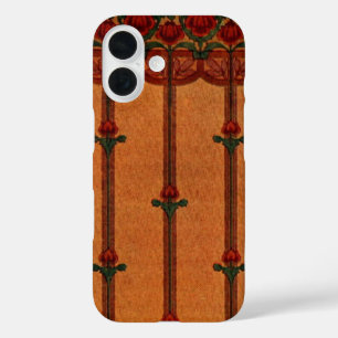 Antikes dekoratives Textil-Wallpaper-Muster iPhone 16 Hülle