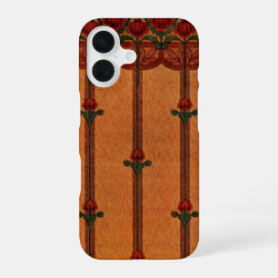 Antikes dekoratives Textil-Wallpaper-Muster iPhone 16 Hülle