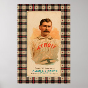 Antikes Detroit-Baseballplakat Poster