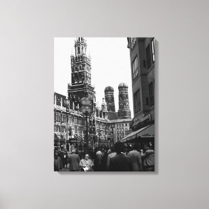 Antikes Deutschland München Frauenkirche Frauenpla Leinwanddruck
