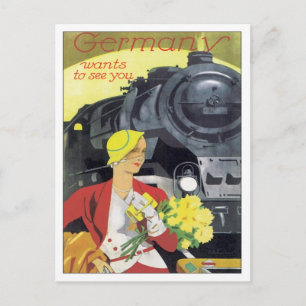 Antikes Deutschland Postkarte