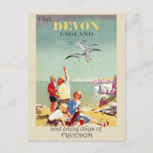 Antikes Devon England Englische Reise Postkarte