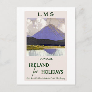 Antikes Donegal Irland für Urlaub Reisen Postkarte