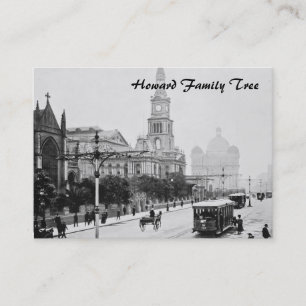 Antikes Druck George-St. Sydney Australien c1898 Visitenkarte