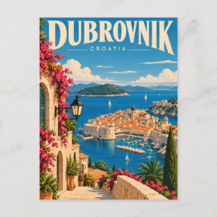Antikes Dubrovnik Kroatien Postkarte