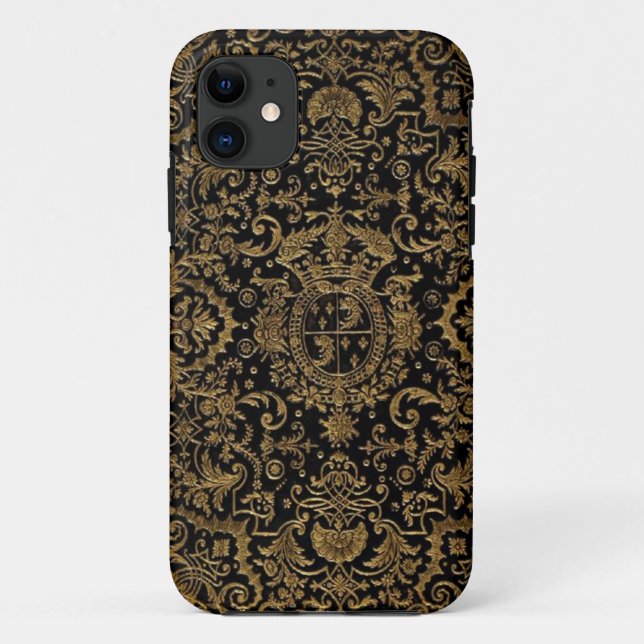 Antikes Dubuisson Französisches Lederbuch Case-Mate iPhone Hülle (Rückseite)