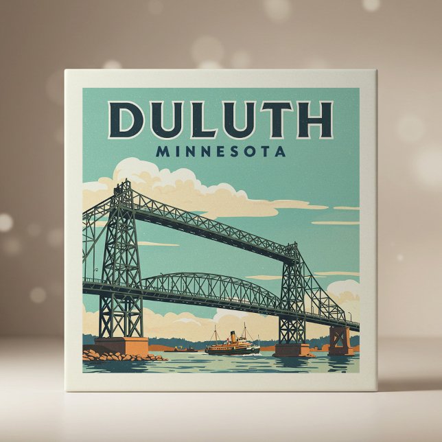 Antikes Duluth Minnesota Fliese (Von Creator hochgeladen)