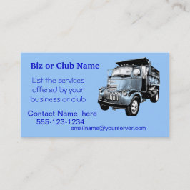 Antikes Dumptruck Geschäft Card2-customize Visitenkarte