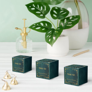 Antikes Dunkelgrün Geschenkschachtel
