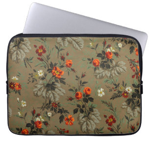 Antikes dunkles florales Orangen-Rosen-Botanik-Mus Laptopschutzhülle