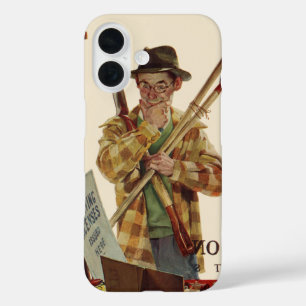 Antikes Ehepaar mit Gartengeräten iPhone 16 Hülle