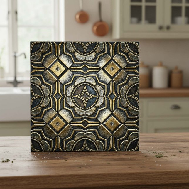 Antikes Eisen Industriell Geometrisch #10 ID1227 Fliese (Von Creator hochgeladen)