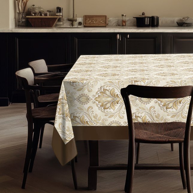Antikes Elfenbeinhaus Damask Soft Watercolor Elega Tischdecke (Antique Style Ivory Damask Soft Watercolor Elegant Tablecloth)