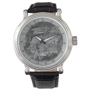 Antikes Emblem - Alte Astronomin Wrist Watch Armbanduhr