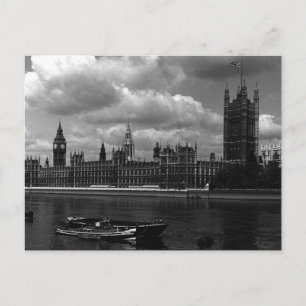 Antikes England London Parlamentshäuser Postkarte