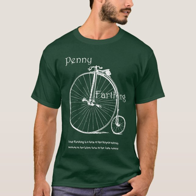 Antikes Fahrrad B Shirt (Vorderseite)