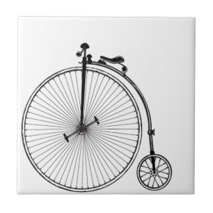 Antikes Fahrrad Fliese