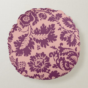 Antikes Floral Rundes Kissen