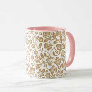 Antikes florales botanisches Muster Tasse