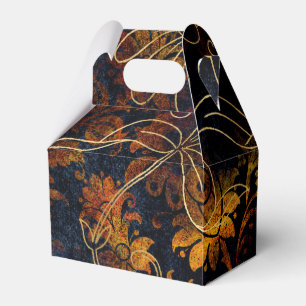 Antikes florales Damastmuster Geschenkschachtel