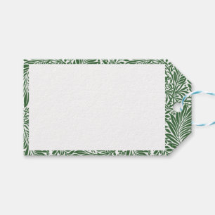 Antikes Florales William Morris Weidenzweig Grün Geschenkanhänger