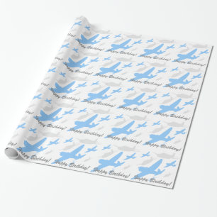 Antikes Flugzeug Geschenkpapier