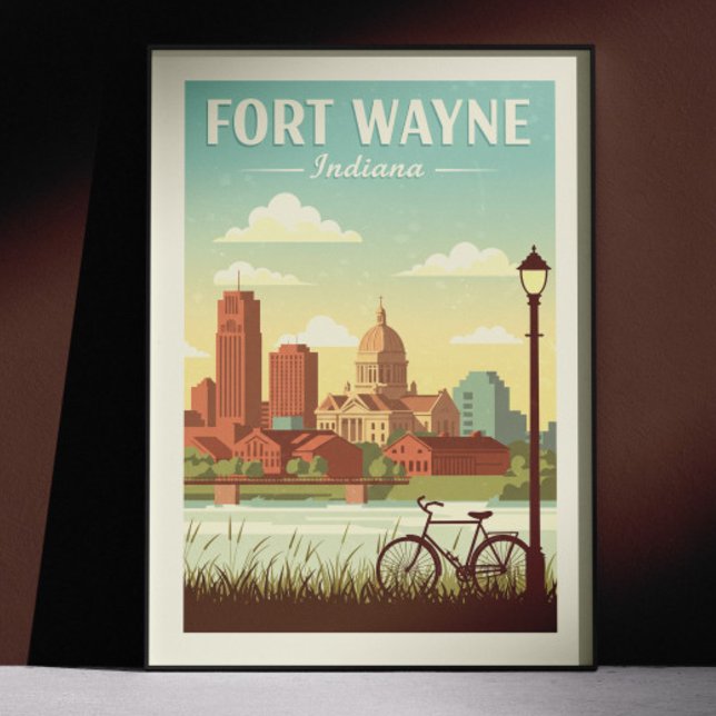 Antikes Fort Wayne Indiana Poster (Von Creator hochgeladen)