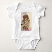 Antikes Foto Viktorianische Frau und Hund